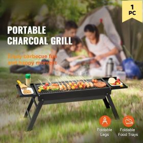 1PC, portable barbecue grill, folding barbecue grill, outdoor camping, hiking, picnic trip